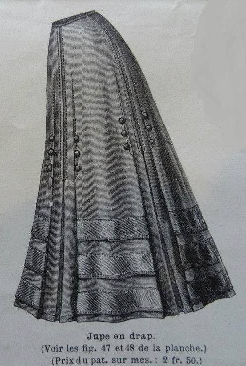 patron couture robe 1900